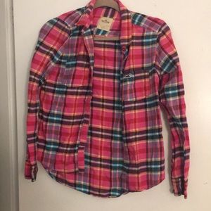 Hollister plaid shirt